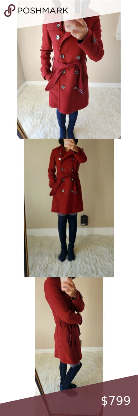 burberry brit balmoral wool trench coat|burberry size chart.